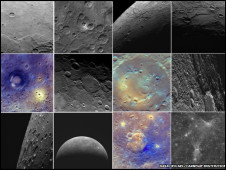 Фотографии поверхности Меркурия