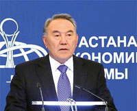 Глава государства Нурсултан Назарбаев принял участие в V Астанинском экономическом форуме
