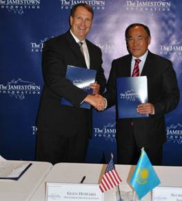 Подписан Меморандум о сотрудничестве и взаимопонимании между ГУ "Назарбаев центр " и "Джеймстаунским фондом"