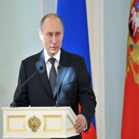 В.Путин поздравил лидеров стран СНГ и граждан Грузии с Днем Победы