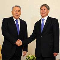 Н. Назарбаев и А. Атамбаев обсудили перспективы дальнейшего развития торгово-экономического сотрудничества