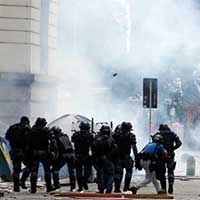 В Рио-де-Жайнеро полиция разогнала акцию протеста учителей